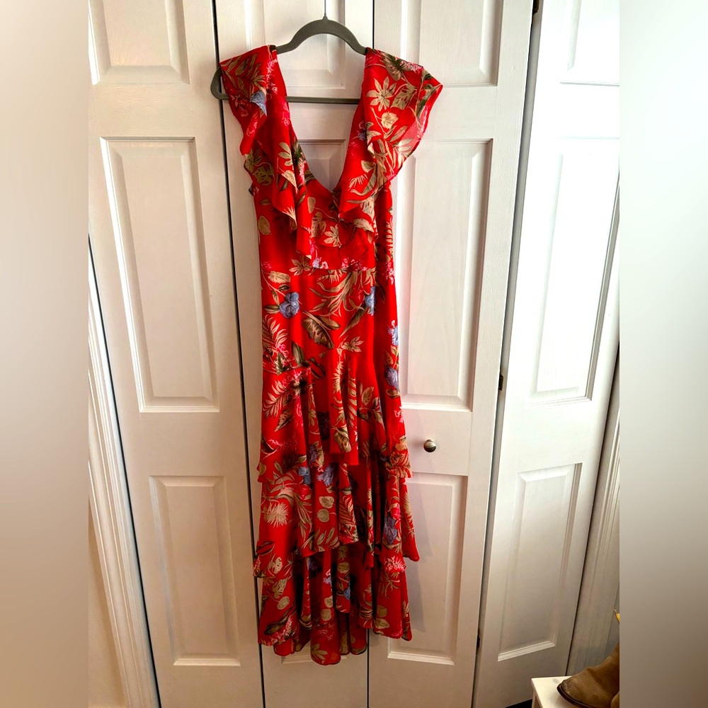 WAYF Chelsea Tiered Ruffle Maxi Dress - Size M